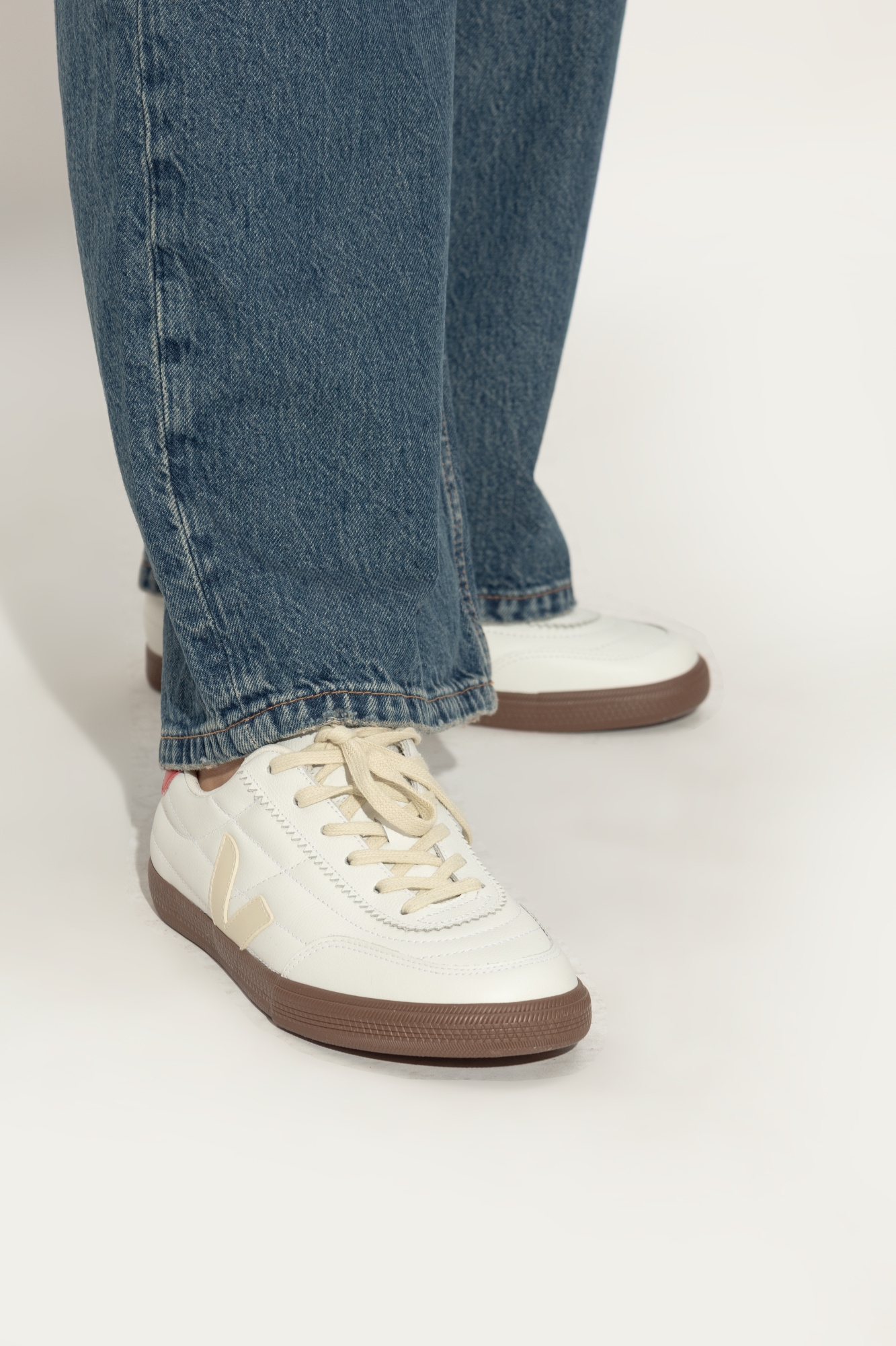 【送料&関税込】Veja Panenka O.t Sneakers In White Leather PANENKA LEATHER WHITE PIERRE PEKIN BARK | VEJA